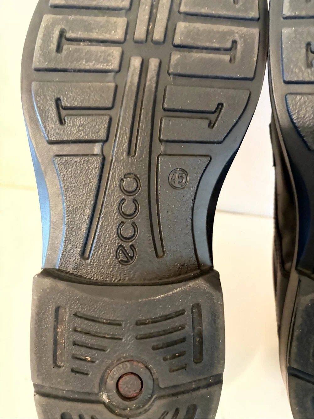 Ecco Black Leather Helsinki Oxford Comfort Dress Shoes